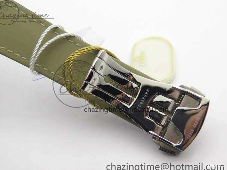 0325 De Ville Chronograph SS OMF 1:1 Best Edition White Dial On Brown Leather strap A Versatile 8111